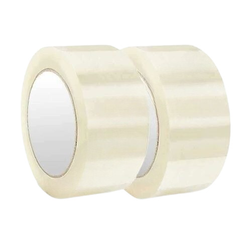 Industrial Transparent Tape - Bopp Material, Single Side Adhesive, Transparent Color | Very Good Quality, Durable, Fine Finished For Carton Sealing