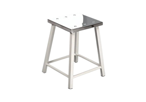 Steel Stool  - Color: White