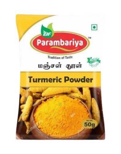 Turmeric Powder Packaging Pouch - Plastic Material , Printed Pattern for Safe and Convenient Storage