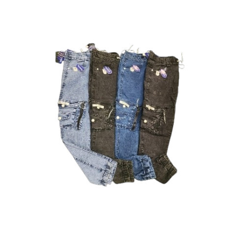 Denim Joggers Pant For Men - Denim Material, Waist Size 28-36 Inches, Available in Various Colors | Elasticated Waistband, Six Pockets, Lightweight & Stretchable