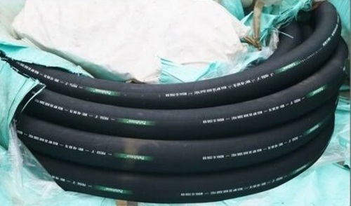 Hydraulic Pipe - Rubber Material, Customized Size, Black Color | Industrial Application, Durable, Perfect Finish, Soft Hardness, Round Shape