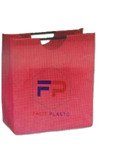 Non Woven Bag - Rectangular Shape, 5 Kg/hr Capacity, Eco-Friendly Red Color, Easy Folding & Carry, Loop Handle Type