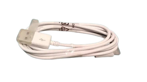 USB Cable - Heavy Duty ETFE Jacket ABS Material | White USB A/B Connector Home & Office Use