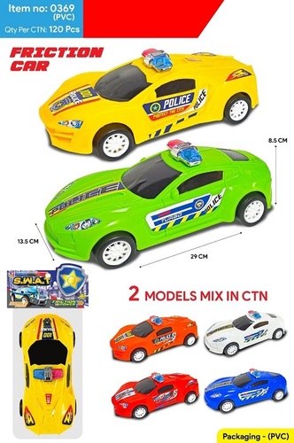 369 Friction Police Car - 2 Assorted Model