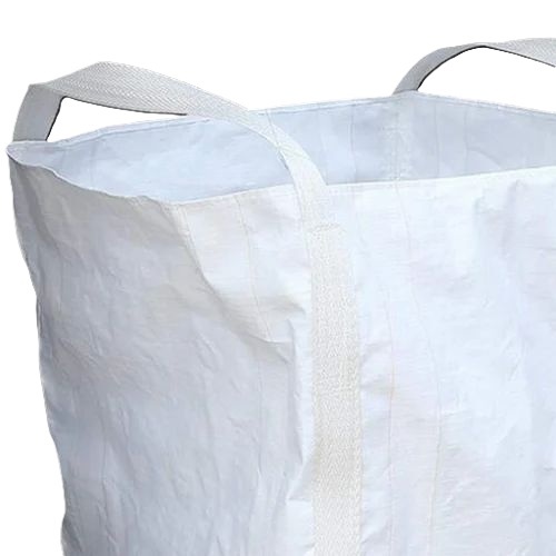 Bag - Plastic Material, 1000 kg Storage Capacity, Plain White Design | Suitable for Bulk Lifting, All Size Types Available