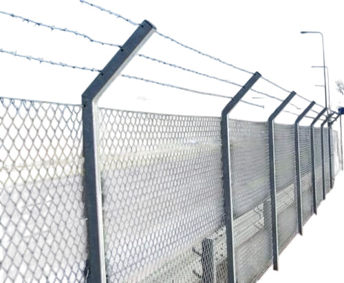 Chain Link Fence - Color: Steel