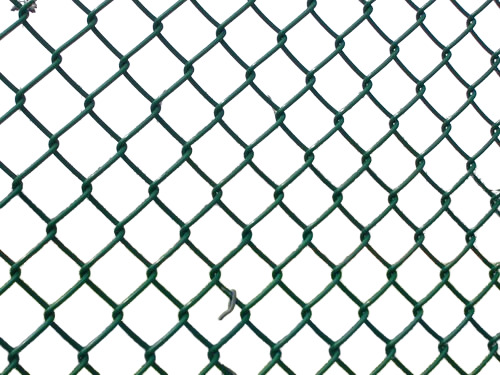 Green Chain Link Mesh - Color: Steel