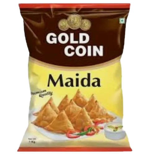 Maida Packaging Pouch - Plastic, Multi Color | Printed Design for Durable and Versatile Use in Food Packaging