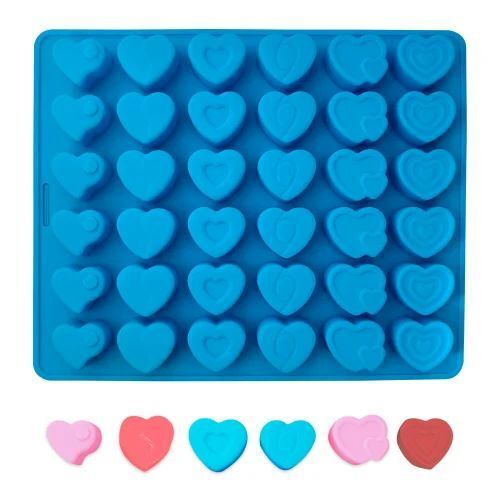 Heart Chocolate Mold - Color: Blue