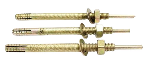 Pin Fasteners - Alloy Steel, Customized Size, Golden Color | Durable, Polished Finish, Long Lasting, Solid Hardness, Round Head Type