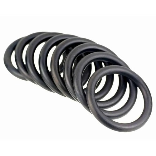 Black Rubber O Rings - Rubber and Cotton Material, Standard Size, Black Color | Higher Strength, Easy to Install, Portable, Rigid Hardness