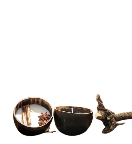Coconut Shall Aromatic Candle - Burning Time: 200 Minutes