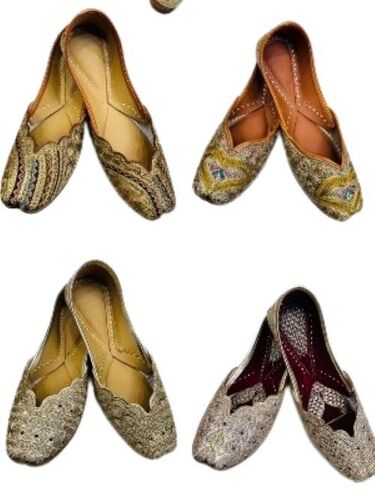 Designer Punjabi Jutti - Material: Leather