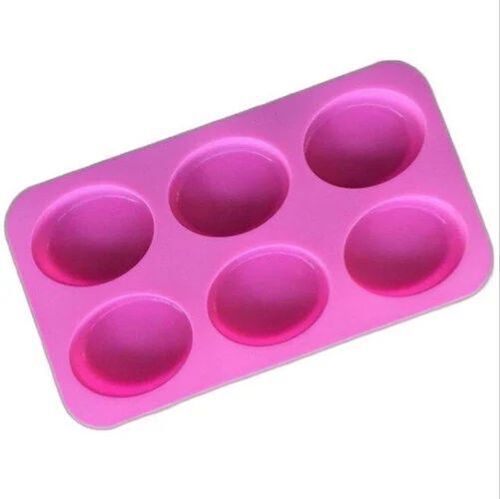 Non Toxic Oval Silicone Soap Mold - Color: Green