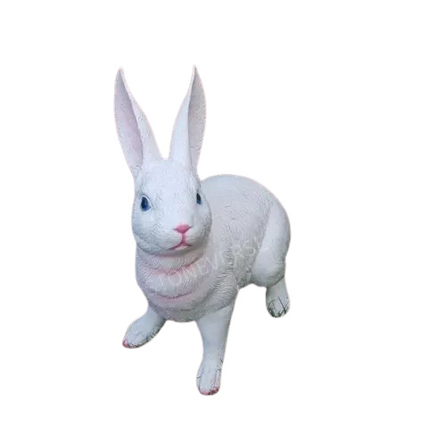 Rabbit Statues - Color: White