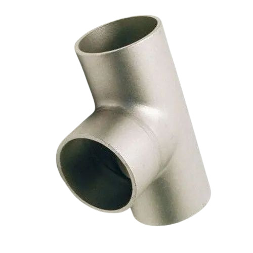 Stainless Steel Welded Tee - Stainless Steel, Round Shape, Grey Color, Pre-Galvanized Surface Treatment | Durable, Fine Finished, Very Good Quality