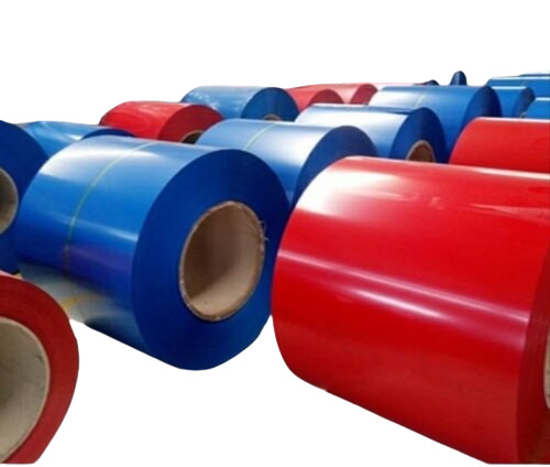 Colour Coated Coils - Galvanized Iron, Customized Size, Plain Pattern | Durable, Cold Rolled, Fine Finished, Solid Hardness, Polished Surface