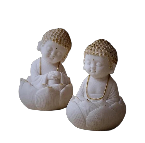 Monk Buddha Statue - Fabric Type: Marble