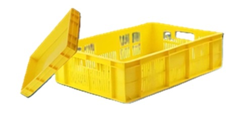 Rectangular Plastic Crate - Color: All