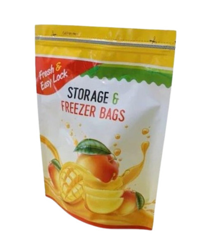 Standup Zipper Pouch - LDPE Material, Multi-Color Printed Design | Stand-Up Bag for Versatile Packaging Solutions