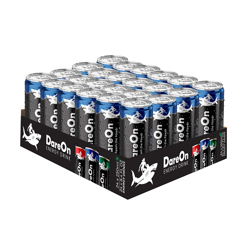 Dareon Energy Drink 250 Ml (Pack Of 24) - Packaging: Can (Tinned)