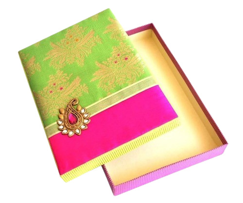 Saree Packaging Box - Wooden, Rectangular Shape | Eco-Friendly, Matte Lamination Finish, Varnished Surface, Various Color Options