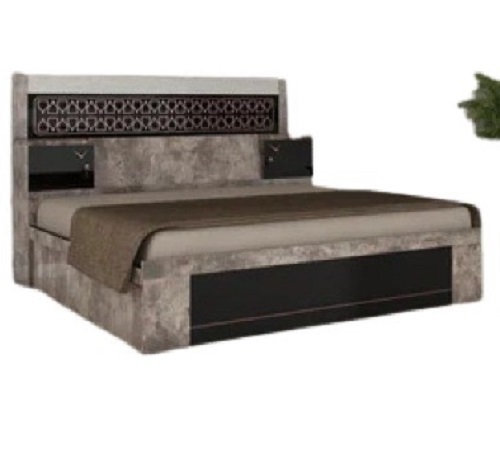 Wooden Double Bed - Color: Brown