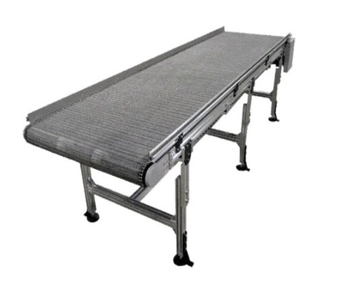 Mesh Belt Conveyor - Stainless Steel SS 304, 25mm Thickness, Polished Finish, 80 Mpa Tensile Strength , Silver Color, Customized Size, Industrial Usage