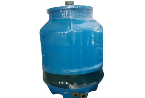 Bottle Shaped Cooling Tower - Color: Blue