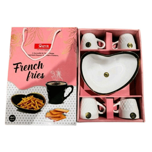 Ceramic Tea Set - Color: White