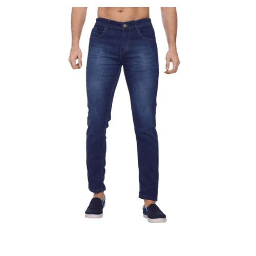 Denim Jeans - Cotton Blend, Customized Sizes 28-42, Color Options: White, Blue | Casual Wear, Button Fly, Zipper Fly, Machine Washable, Breathable, Quick Dry
