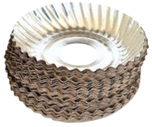 Disposables Plate - Paper, Customized Size, Silver Color , Durable Plain Design - Pack of 100 Pcs, Fine Finished, Very Good Quality