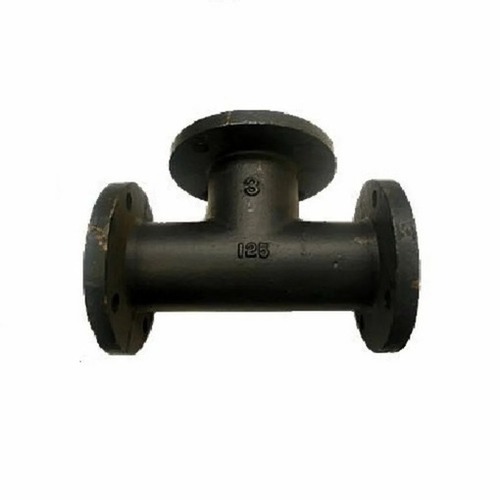 Flange Pipe Tees - Color: Black