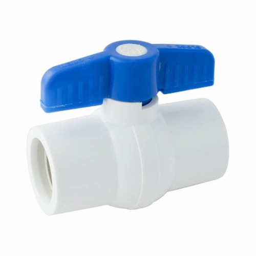 Ball Valve - Plastic Material, Standard Size, Glossy Finish, Water Media, Male Connection | Superior Quality, Easy to Install, Higher Leak Resistance
