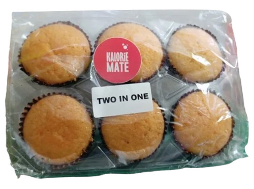 Kaloriemate Two In One Cup Cake - Round Packet, 6 Piece Chocolate Flavor | Shelf Life: 3 Weeks