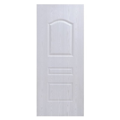 PVC Designer Entry Door - Standard Size, Finished Surface, Ivory White | Crack and Water Resistant, Easy to Install and Operate