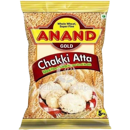 Wheat Flour Packaging Pouch - 10 Kg Stand Up Pouch | Glossy Printed Multi-Color PP (Polypropylene) Material