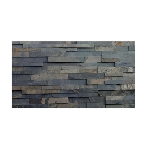 Black Slate Tiles - Superior Grade Washable Rectangular Floor Tiles Antibacterial & Wear-Resistant Polished Finish