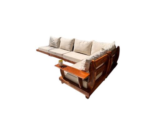 L Sofa Wooden Sofa