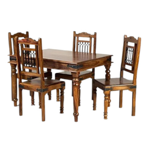 Seesam 4 Seater Wooden Dining Set
