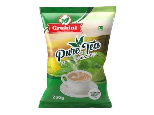 Tea Packaging Pouch - Plastic, Multi Color, Printed Design | Ideal for Tea Packaging, Durable Material, Attractive Visuals