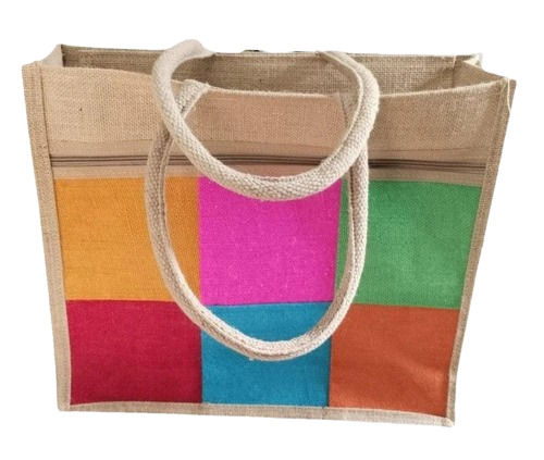 Jute Lunch Bag - Color: White