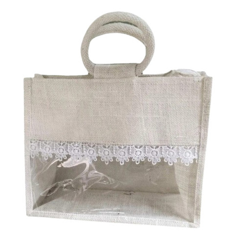 Jute Shopping Bag - Color: White