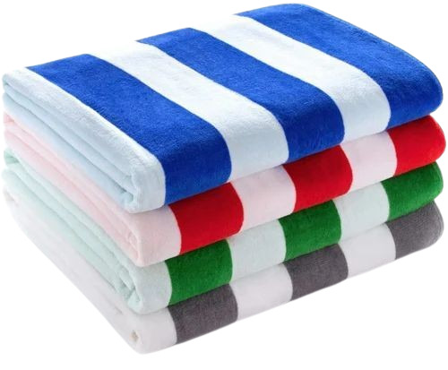 Dobby Stripe Bath Towel - 100% Cotton, Regular Size | Quick Dry, Ultra Soft, Light Weight, Water Absorbency, Customized Color Options