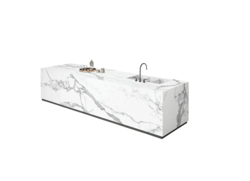 Kitchen Countertop - Durable Marble Customized Size | Fine Finished Very Good Quality Plain Rectangle Design