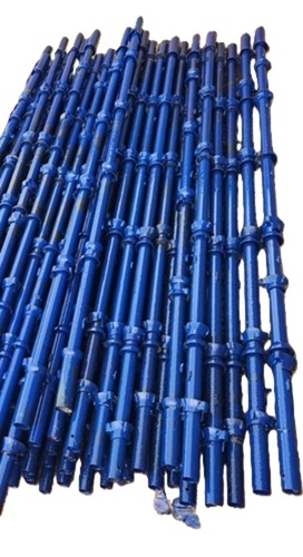 Mild Steel Scaffolding Pipe - Round, 3 mm Dimensions, Blue Color, Hot Rolled, 300 MPa Tensile Strength | 6 Cups, Color Galvanized Finish