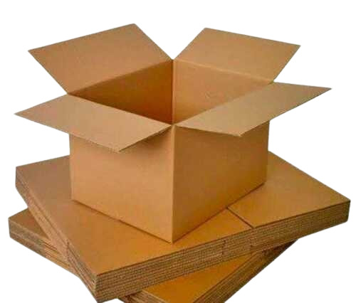 3 Ply Corrugated Box - Kraft Paper, Customized Size, Brown Color | Rectangle Shape, Perfect Finish, Light Weight, Matt Lamination