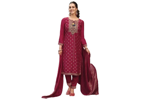 Ladies Kurtis - Cotton Fabric, Size: S-XXXL, Color: Maroon | Lightweight, Breathable, Quick Dry, Washable, 3/4 Sleeve, Casual Modern Design