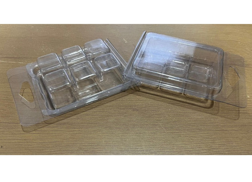 Candle Wax Melt Blister Tray - PE Material, 4x4x2 cm Dimensions, Transparent White Color, Soft Hardness | Long Lasting Durability, Customized Packaging