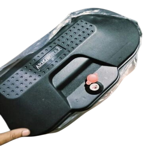 Matte Finish Bike Side Box - Plastic Material, Universal Fit, Black Color, Corrosion Resistant | Sleek Matte Finish Design, Robust Durability